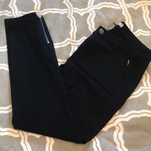 Banana Republic Sloan Black Jeans with Zippers